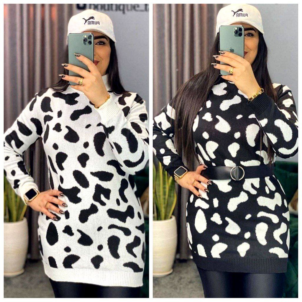 بلیز طرح گاوی سایز فری ۳۶تا۴۶